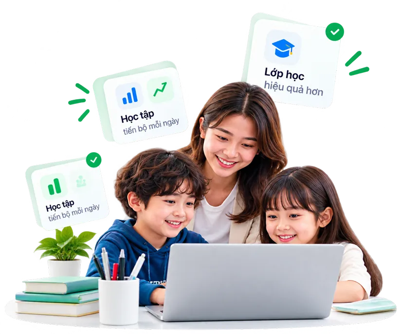 Ảnh lớp học ở trang đăng nhập